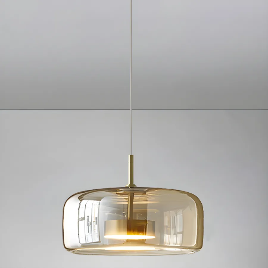 Black 1-Light Glass Dome view 2