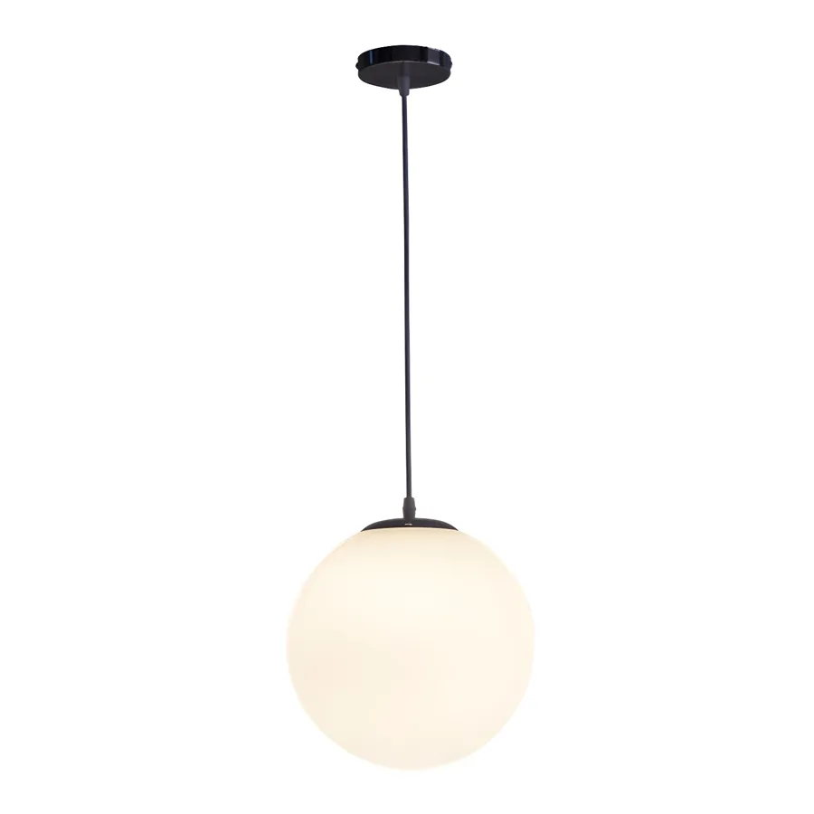 Black 1-Light Glass Pendant Lights view 1
