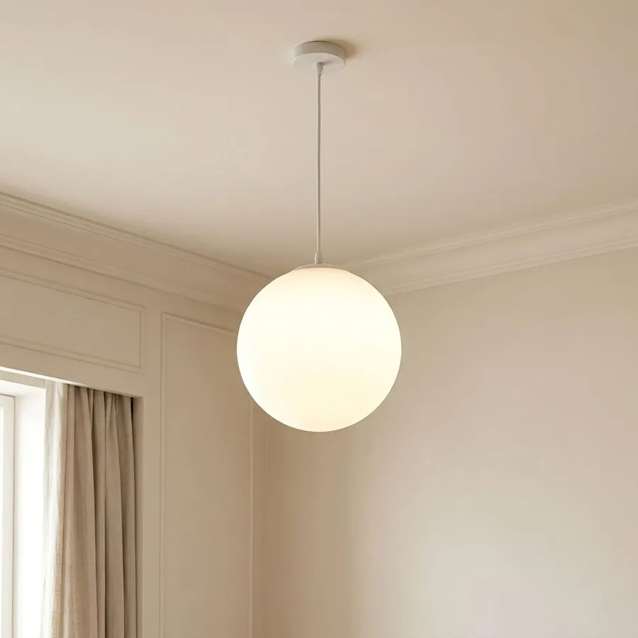 Black 1-Light Glass Pendant Lights view 3