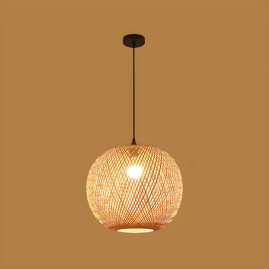 Natural Wood 1-Light Bamboo Novelty view 2