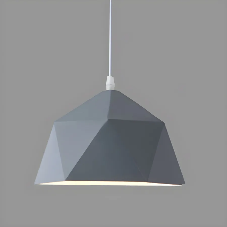 Gold 1-Light Iron Geometric view 1