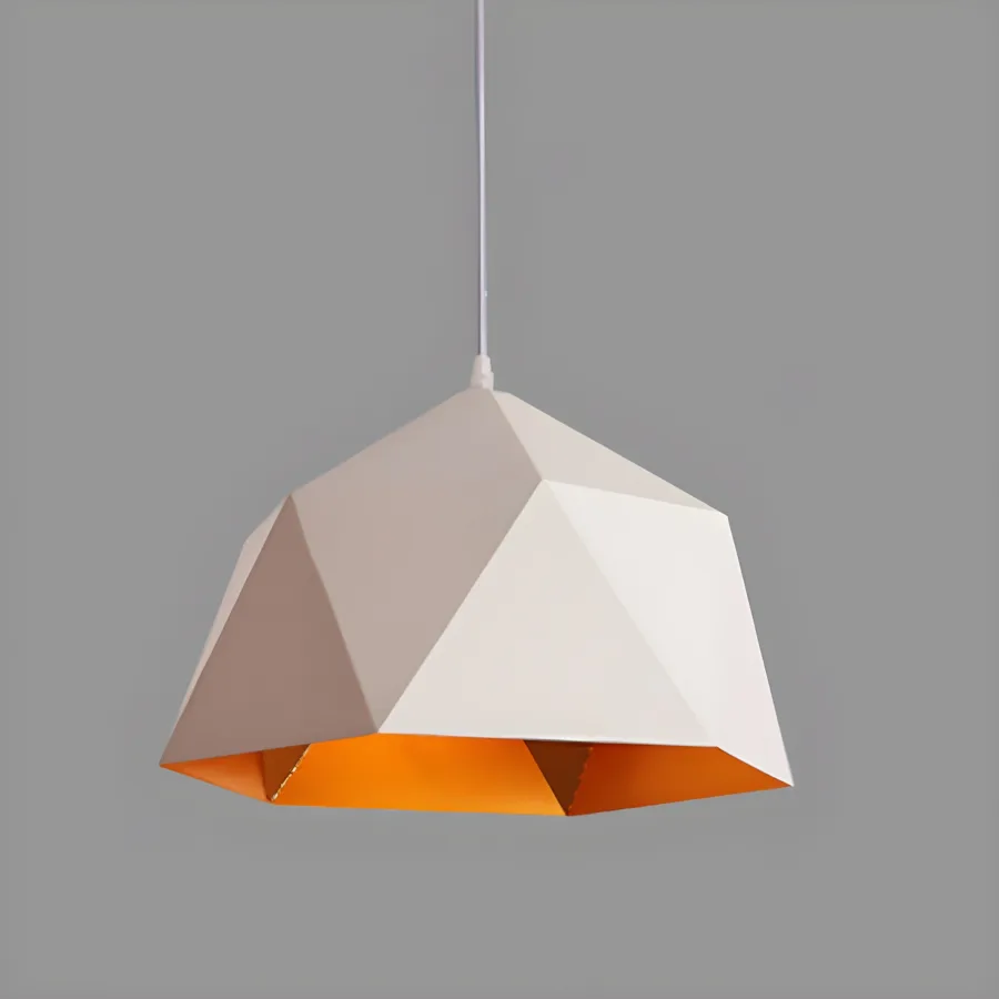 Gold 1-Light Iron Geometric view 2