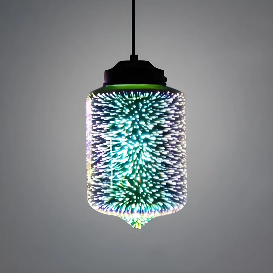 Blue 1-Light Glass Cylinder view 2