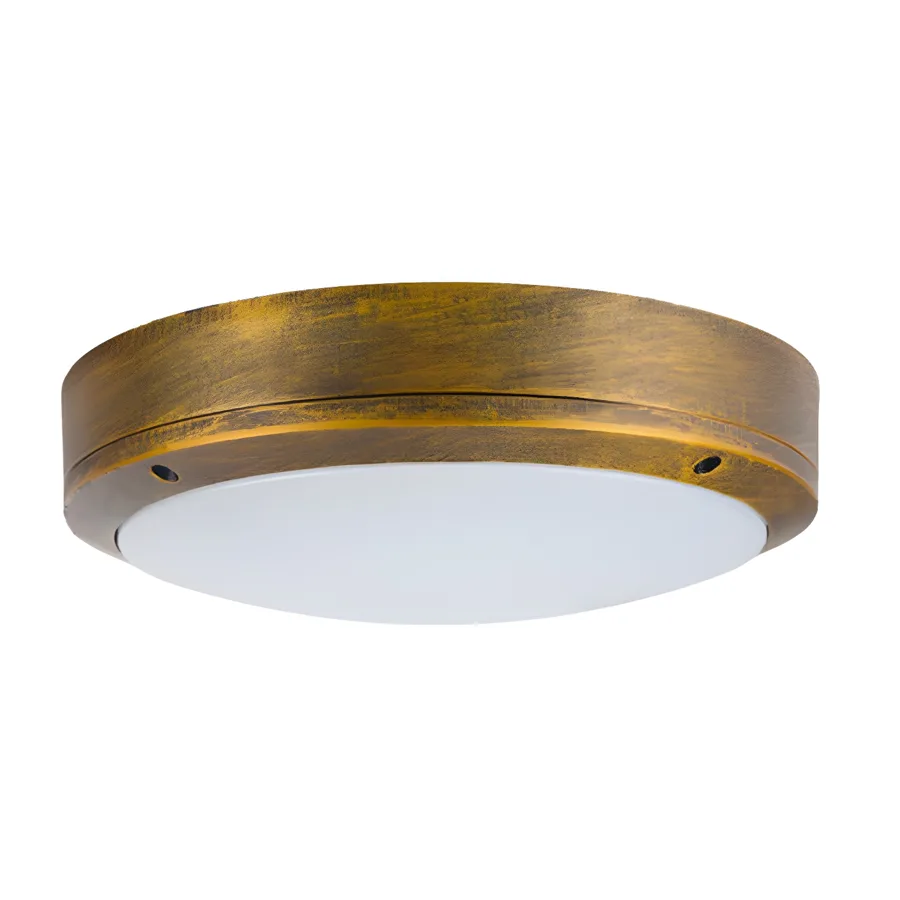 Black 1-Light Plastic Flush Mount view 2
