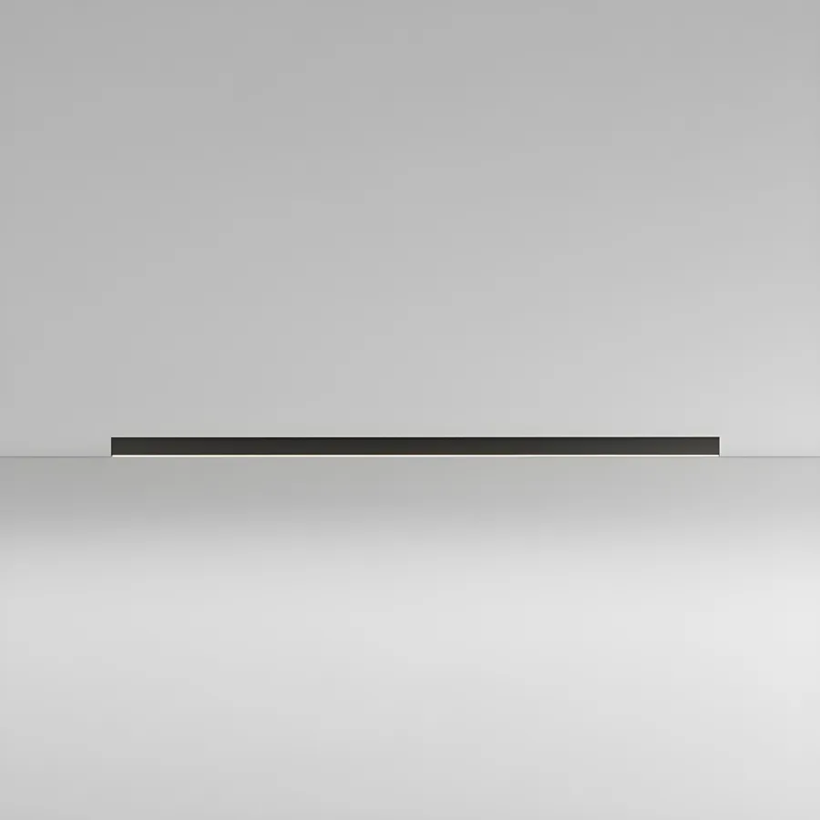 Black 1-Light Acrylic Flush Mount view 1