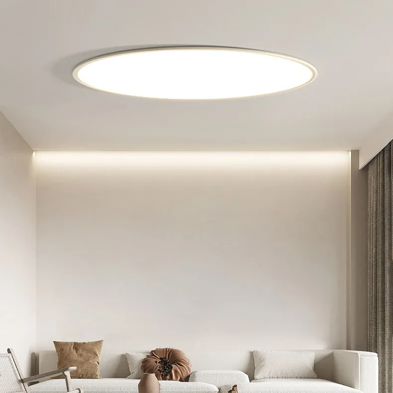 White 1-Light Acrylic Flush Mount view 3