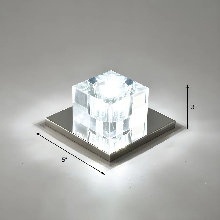 Clear 1-Light Flush Mount view 2