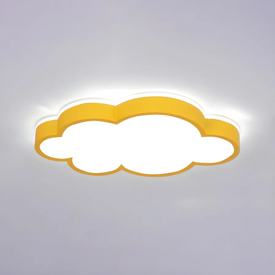 White 1-Light Acrylic Flush Mount view 2