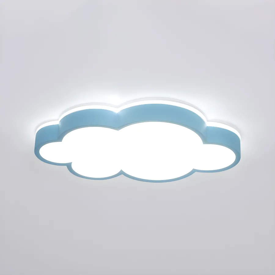 White 1-Light Acrylic Flush Mount view 3