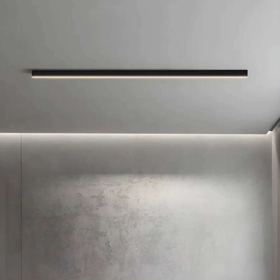 Black 1-Light Acrylic Flush Mount view 1