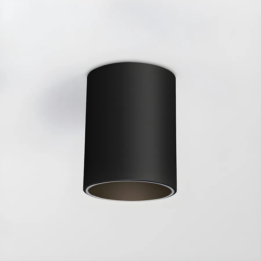Black 1-Light Aluminum Flush Mount view 2