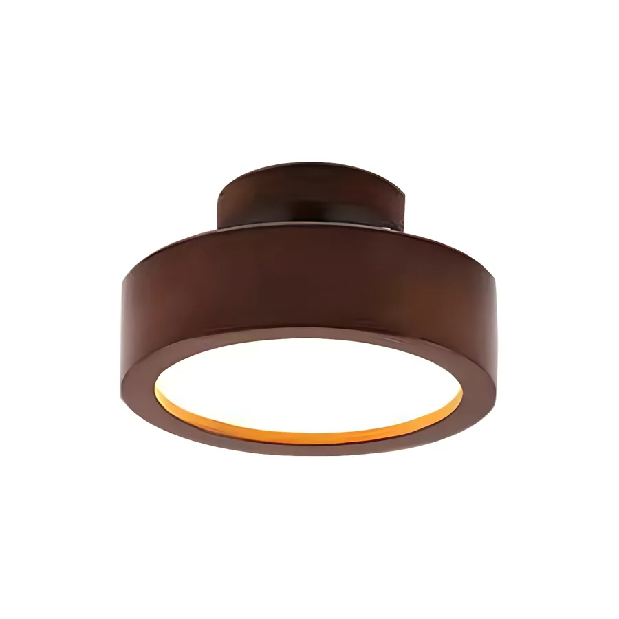 Natural Wood 1-Light Acrylic Flush Mount view 2
