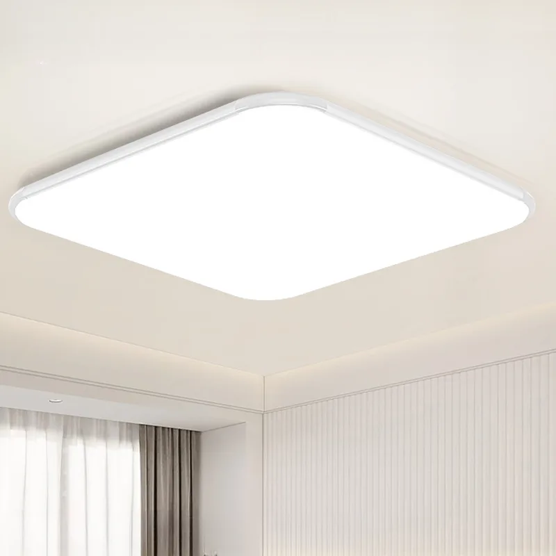 White 1-Light Acrylic Flush Mount view 1