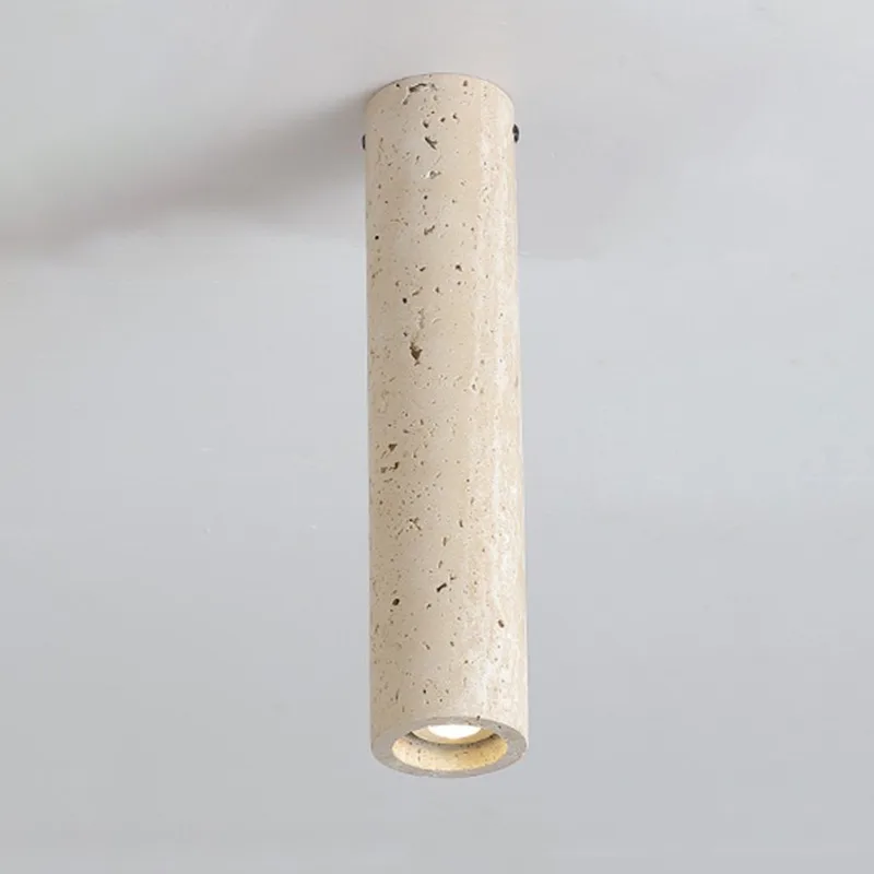 Cream 1-Light Stone Flush Mount view 2