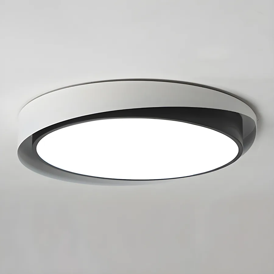 Red 1-Light Acrylic Flush Mount view 1