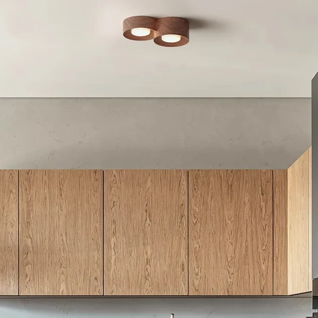 Wood Tone 1-Light Resin Flush Mount view 3
