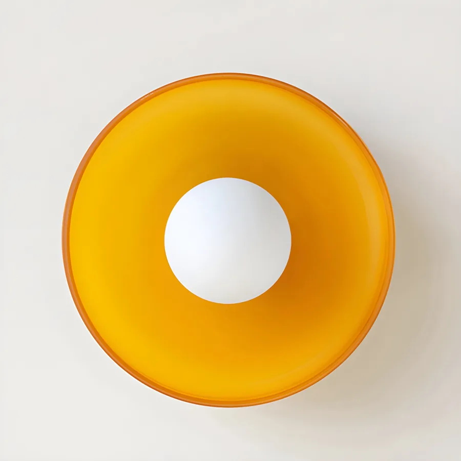 Green 1-Light Glass Flush Mount view 1