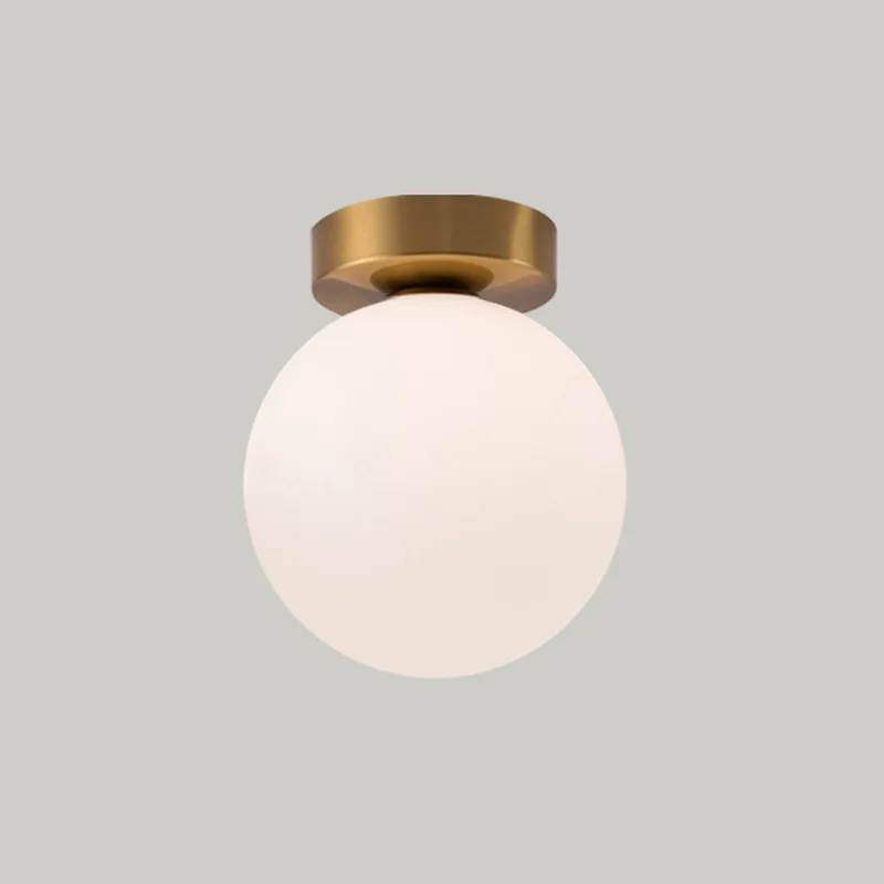 Copper 1-Light Glass Semi-Flush Mount view 1