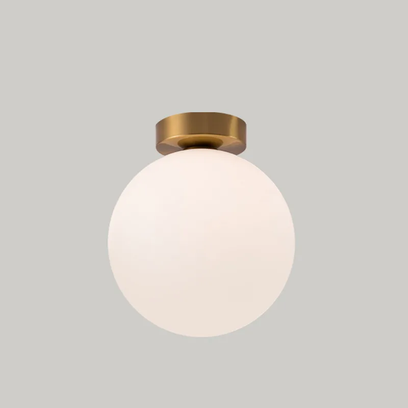 Copper 1-Light Glass Semi-Flush Mount view 2