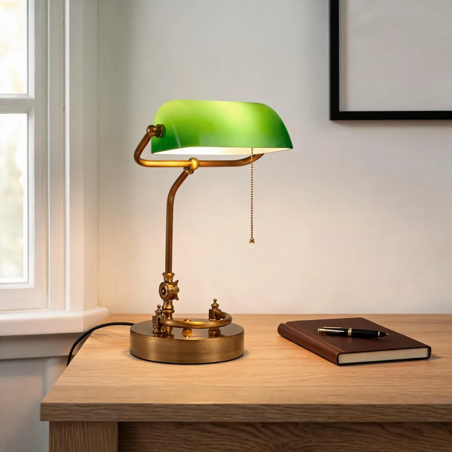 Brass 1-Light Glass Table Lamps view 2