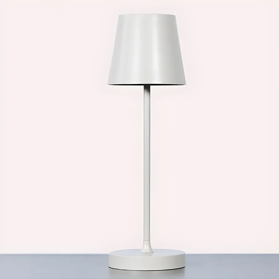 Beige 1-Light Aluminum Table Lamp view 1