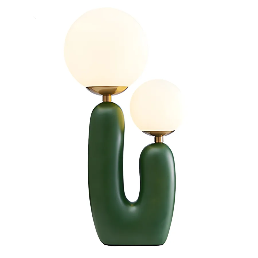Green 2-Light Glass Novelty view 1