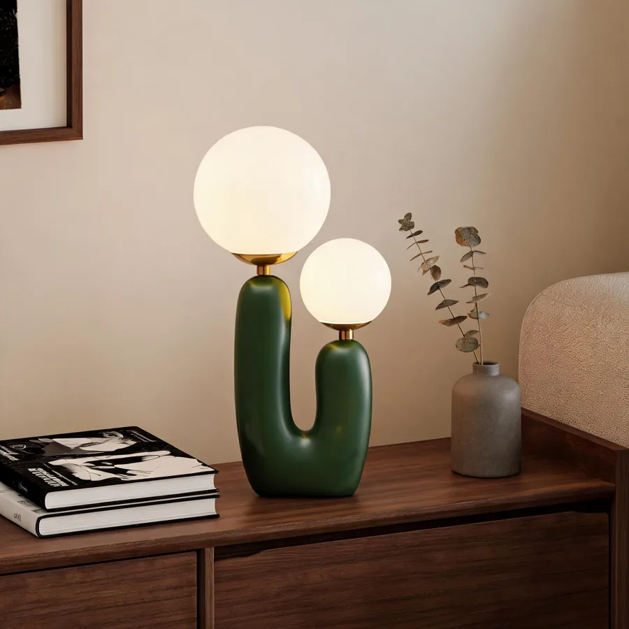 Green 2-Light Glass Novelty view 2