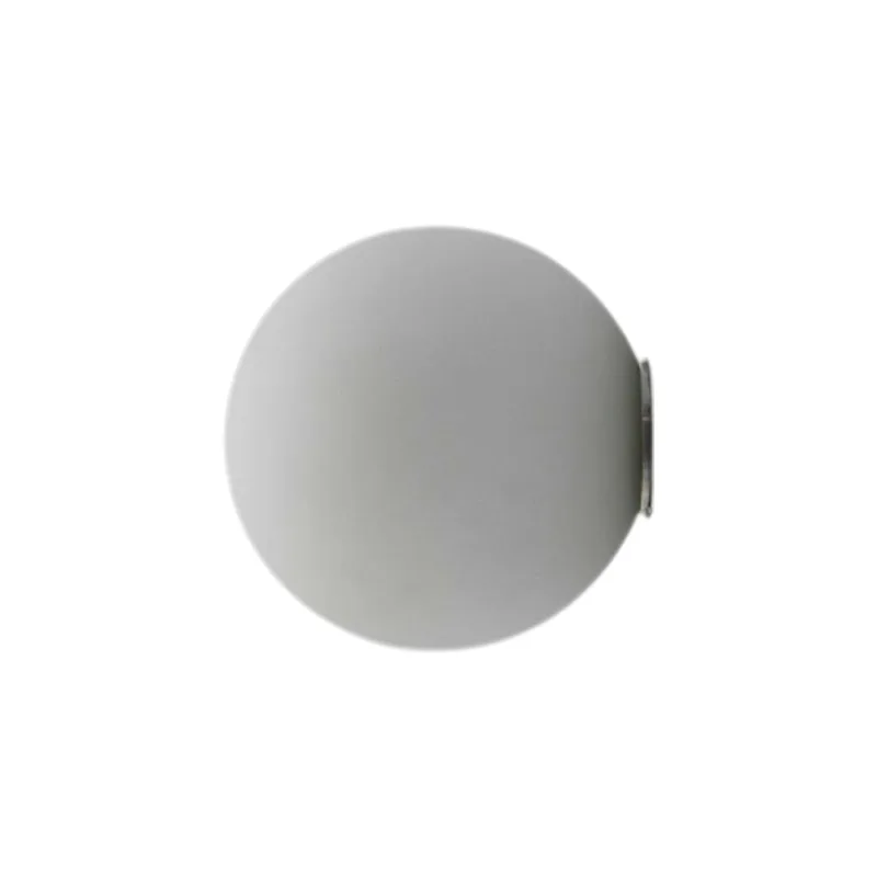 White 1-Light Glass Globe view 1