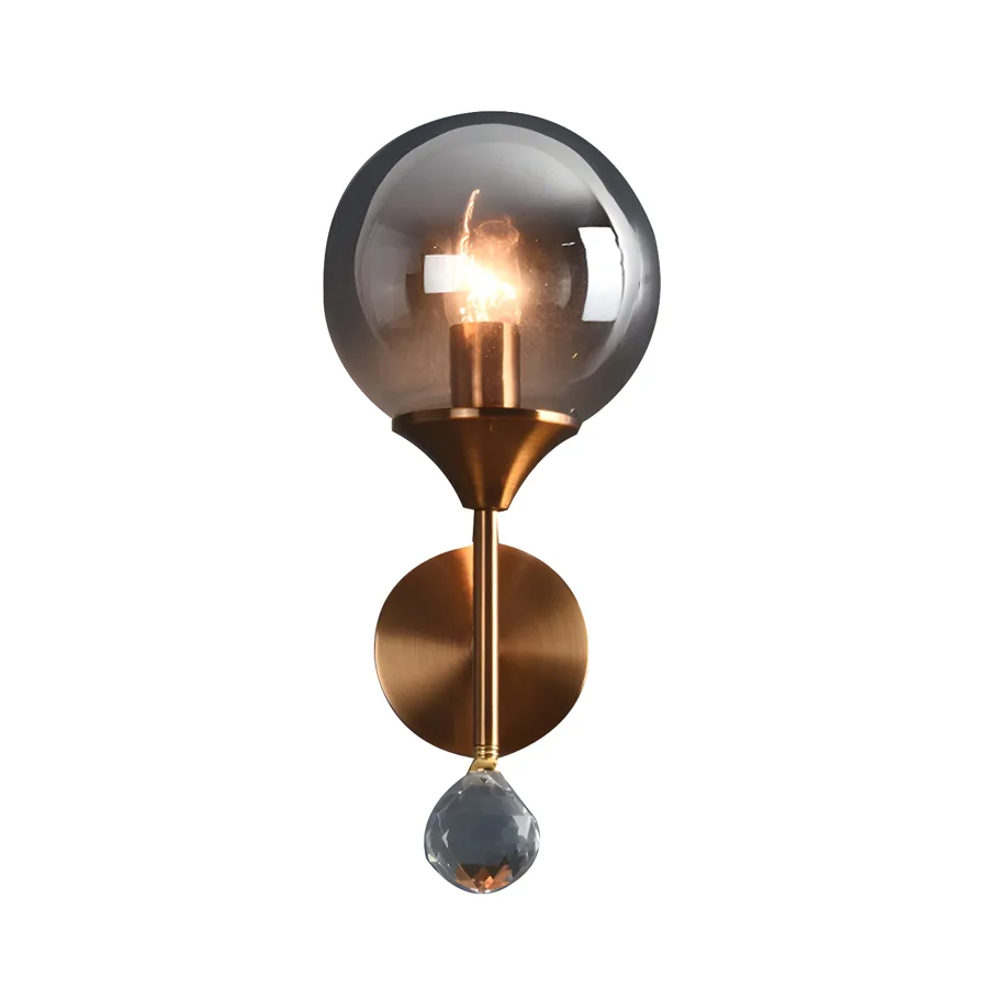 Clear 1-Light Glass Globe view 1