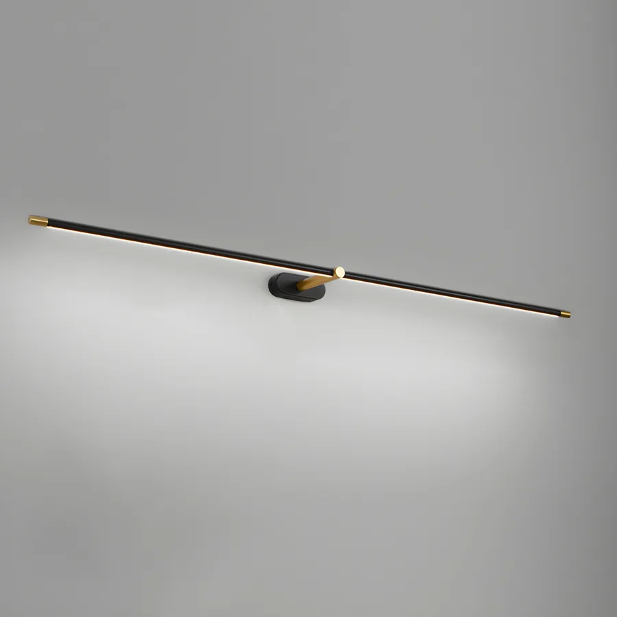 Gold 1-Light Acrylic Linear view 1