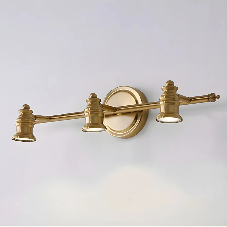 Brass 2-Light Vintage Brass Bell Shape view 3