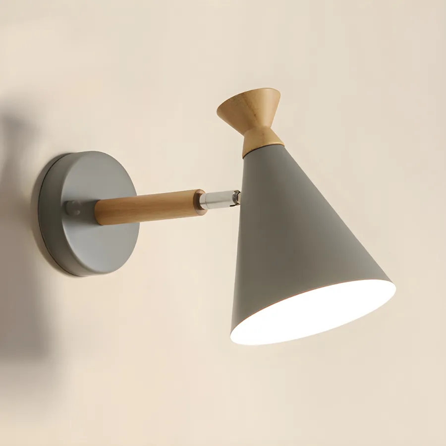 Black 1-Light Metal Cone view 1