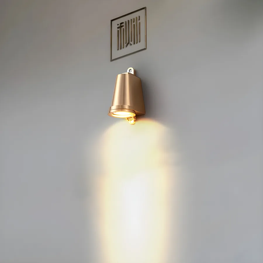 Brass 1-Light Aluminum Geometric view 1