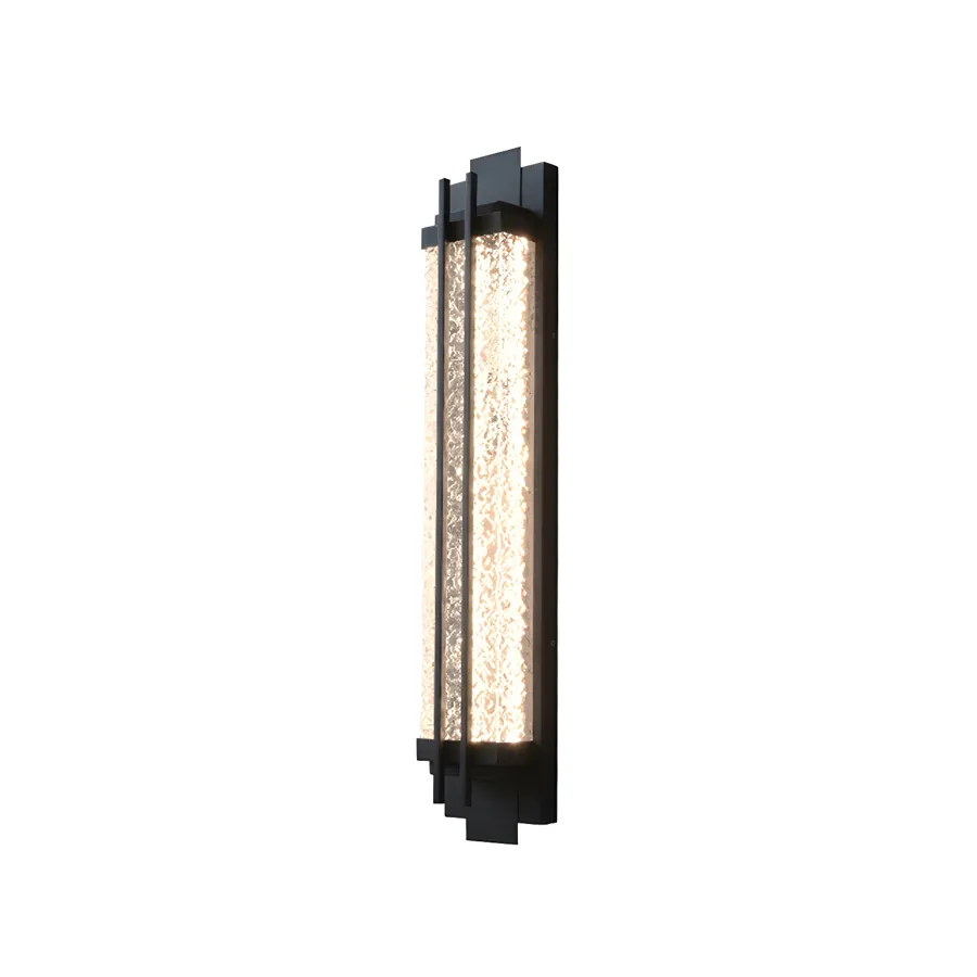 Black 1-Light Acrylic Fixed Wall Light view 2