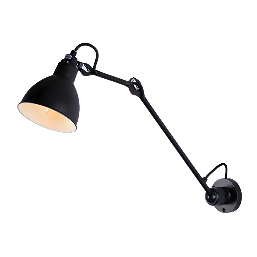 Black 1-Light Iron Reading Wall Sconce view 1
