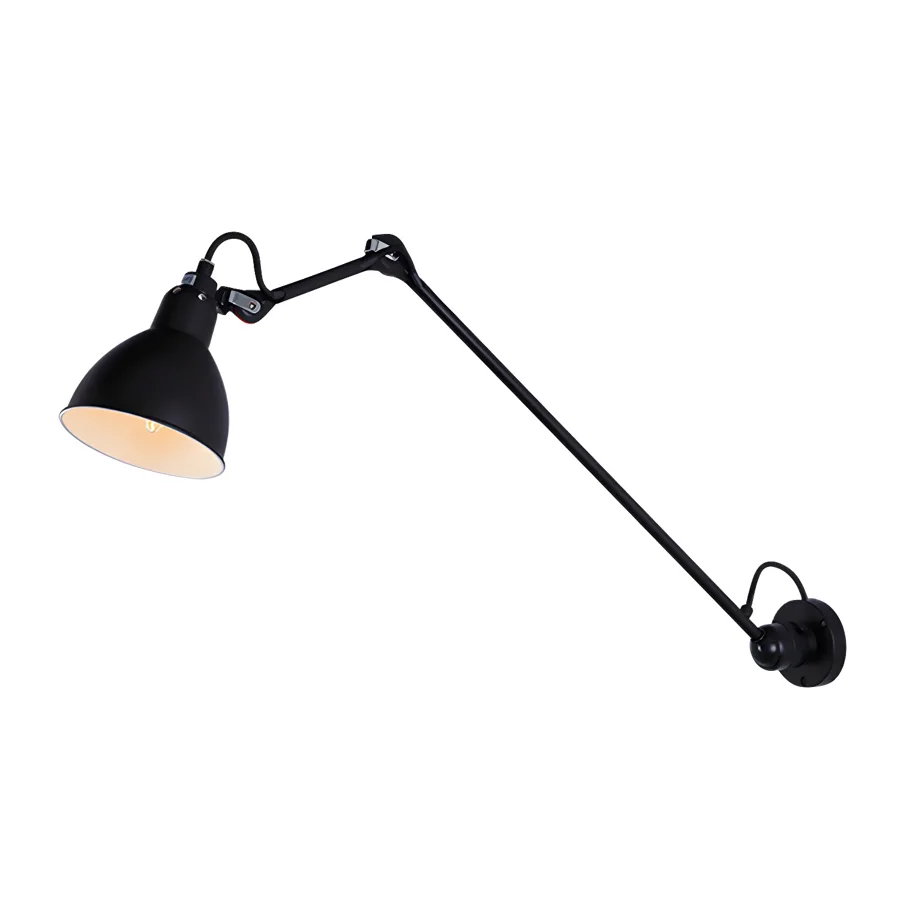Black 1-Light Iron Reading Wall Sconce view 2