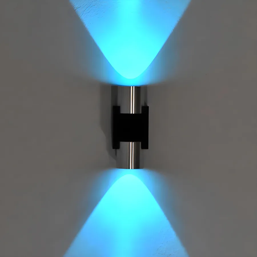 Silver 1-Light Suction Mount view 2