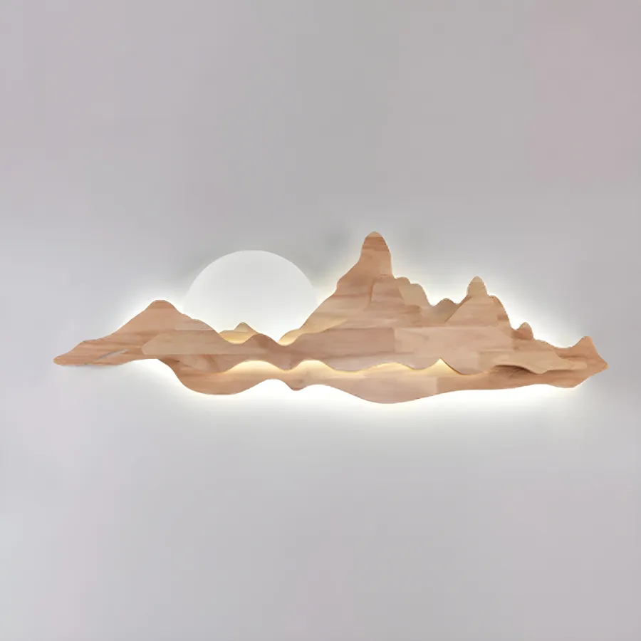 Natural Wood 1-Light Acrylic Novelty view 3