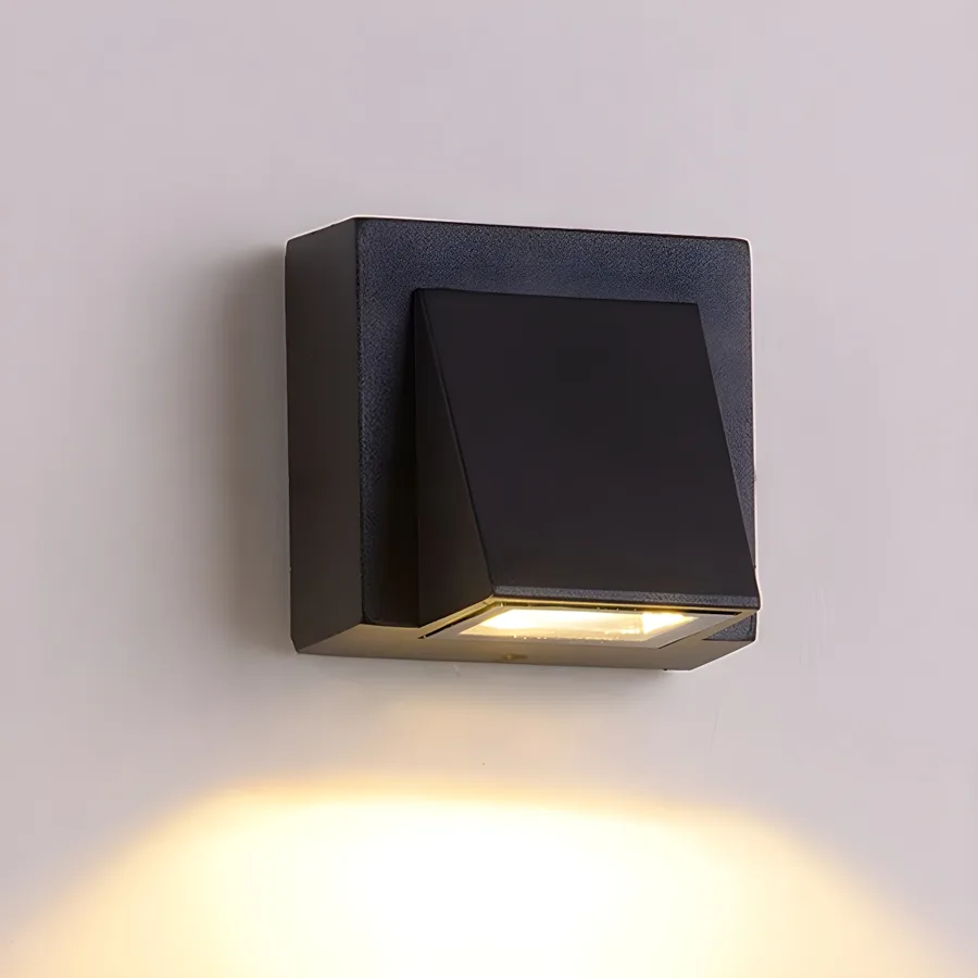 Black 1-Light Glass Standard Wall Light view 2