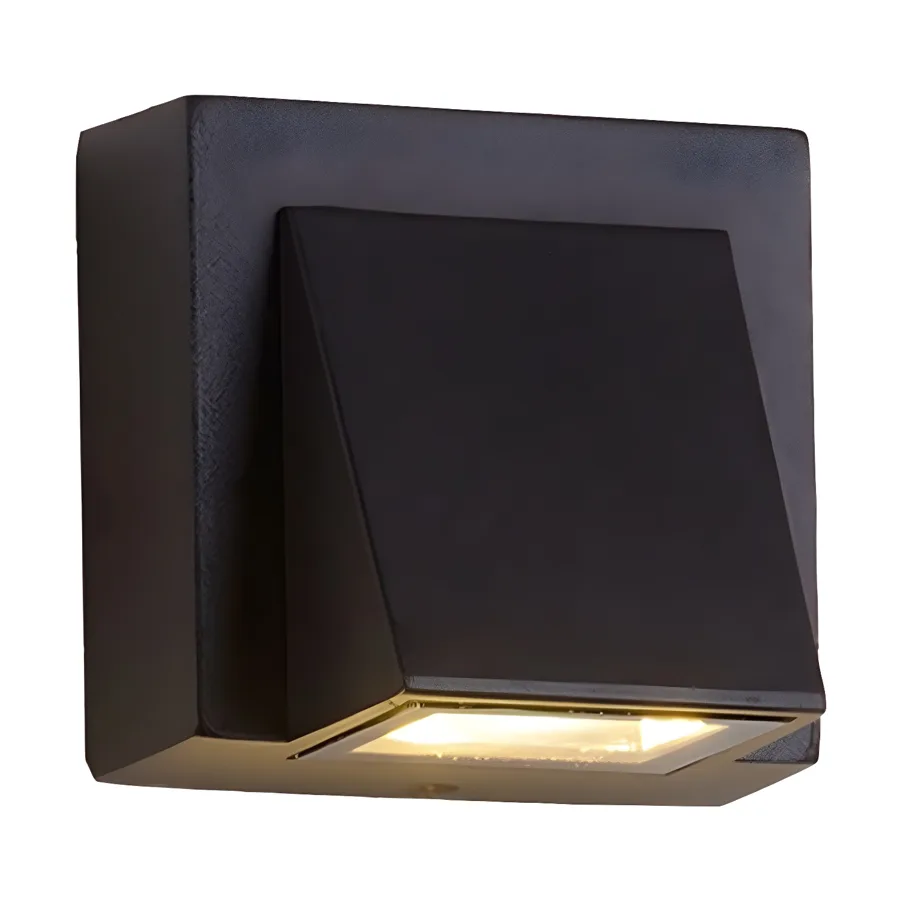Black 1-Light Glass Standard Wall Light view 3