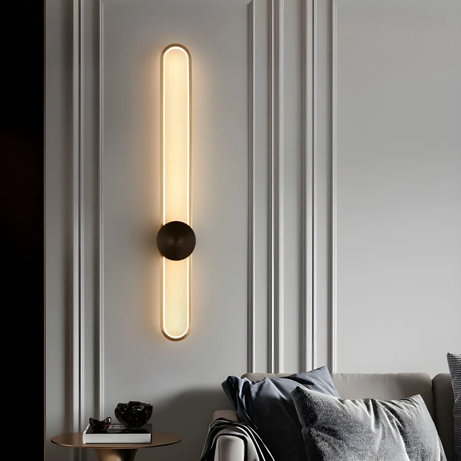Black / Gold 2-Light Silicone Linear view 1