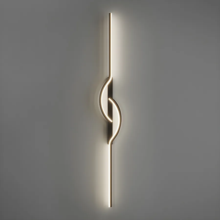 Black 2-Light Silicone Linear view 1