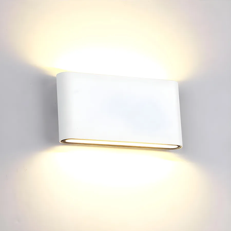 White 2-Light Aluminum Shaded view 3