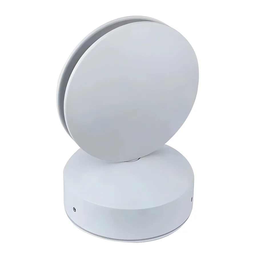 White 1-Light Aluminum Fixed Wall Light view 1