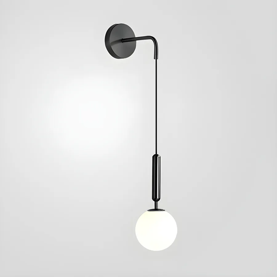 Gold 1-Light Glass Globe view 1