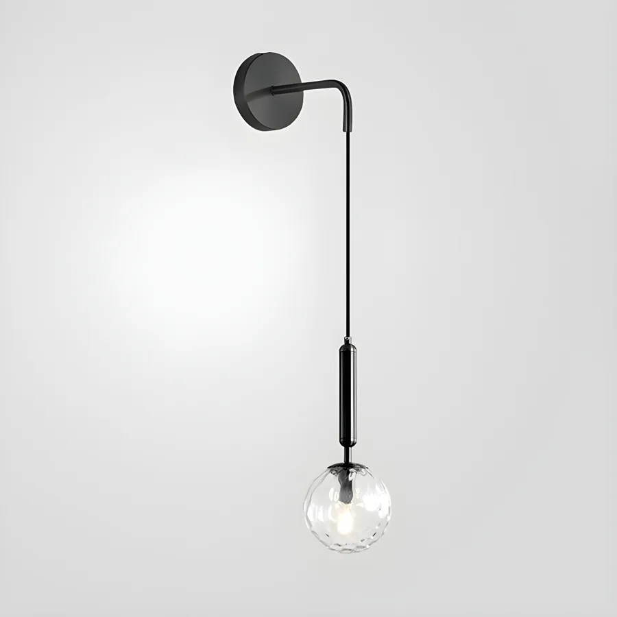 Gold 1-Light Glass Globe view 2