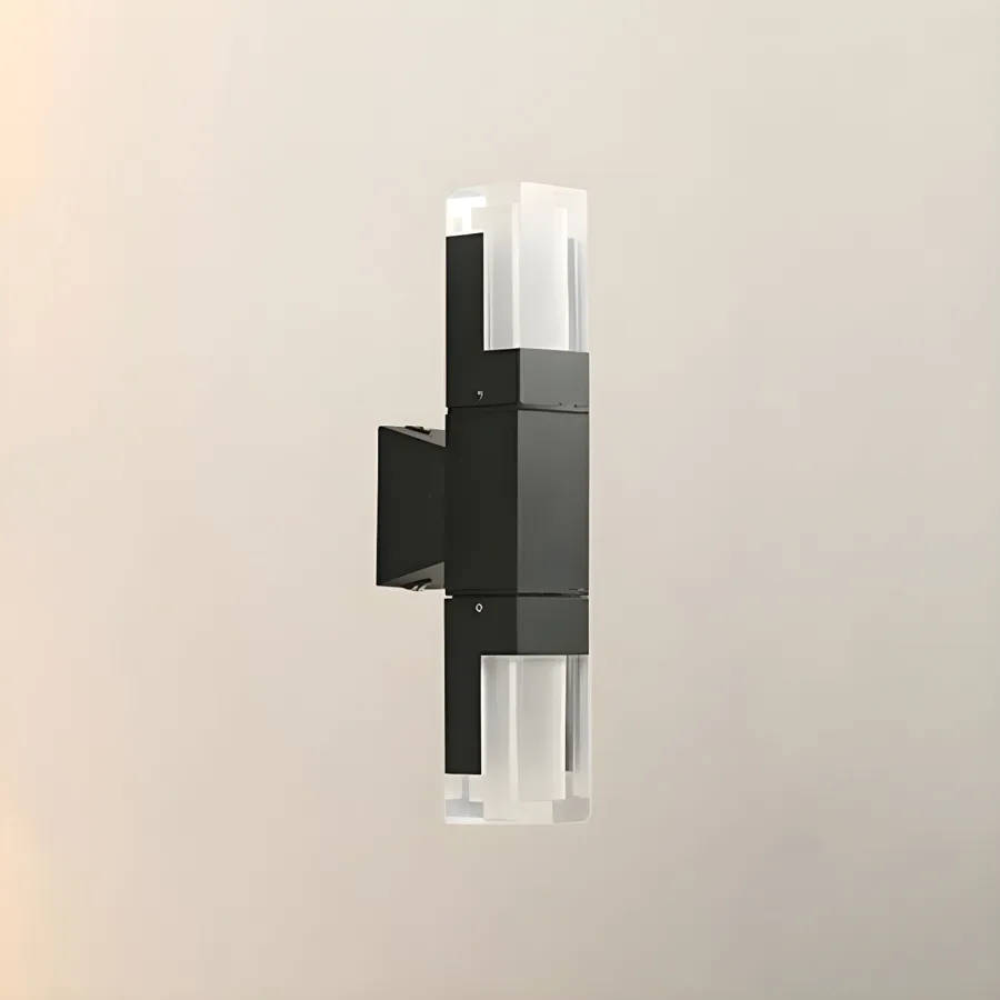 Black 1-Light Acrylic Geometric view 2