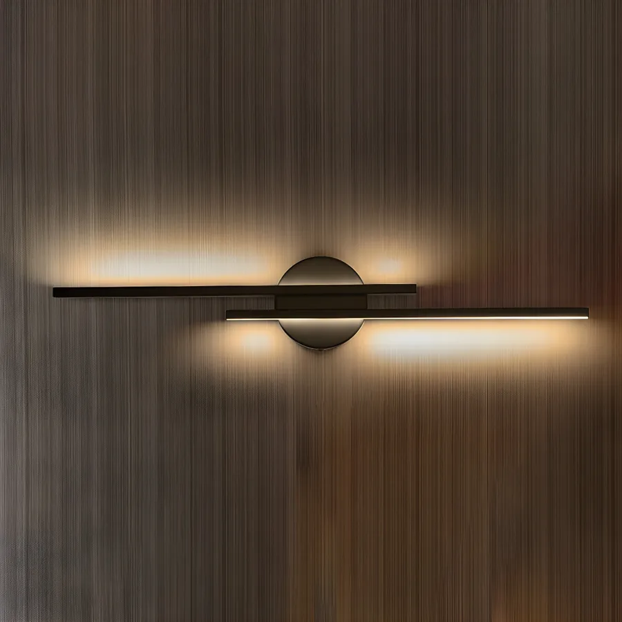 Black 2-Light Plastic Linear view 1