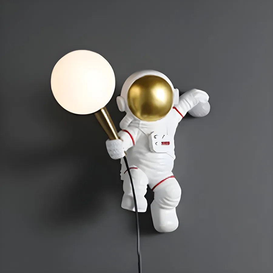 White 1-Light Glass Globe view 1