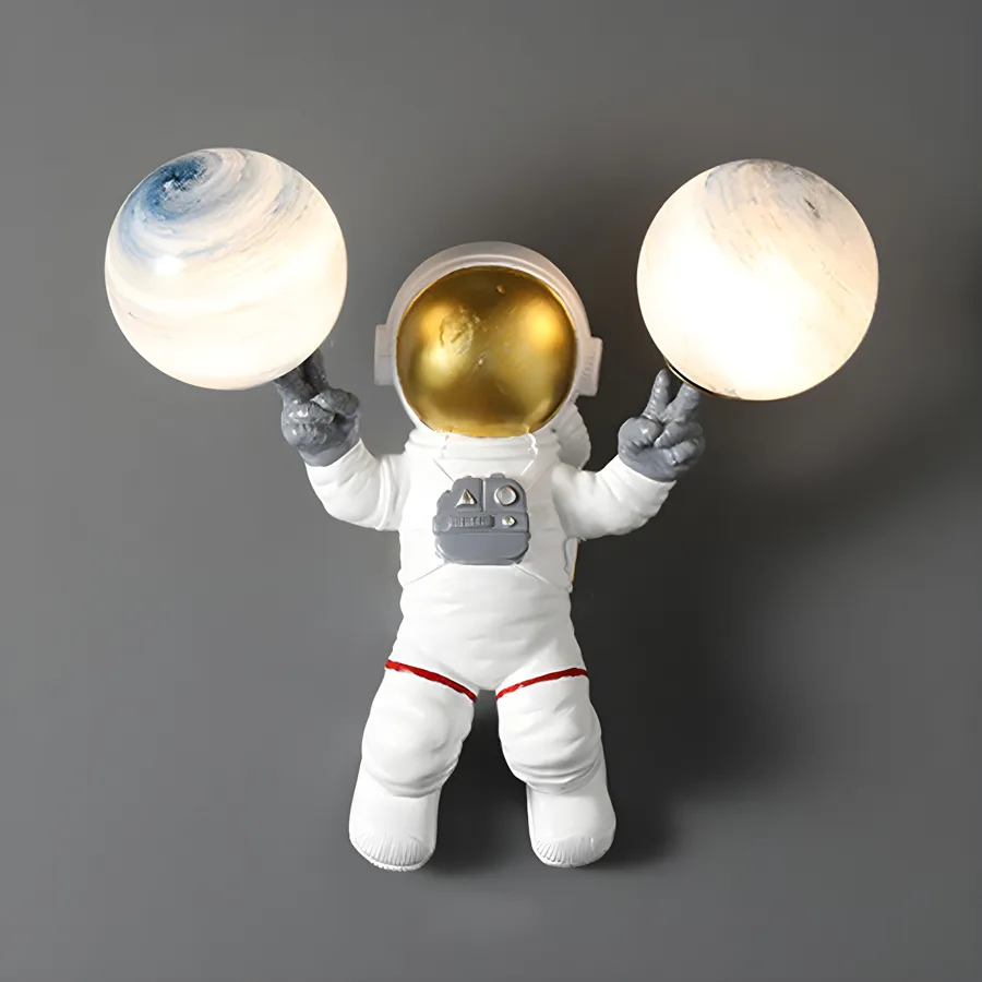 White 1-Light Glass Globe view 3